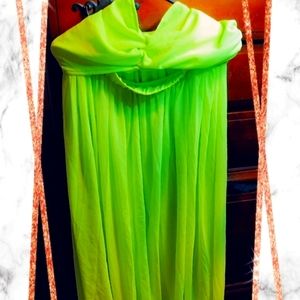 Strapless top with long